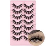 FARRED Fluffy Wispy Faux Mink Eyelashes, 7 Pairs