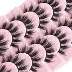 FARRED Fluffy Wispy Faux Mink Eyelashes, 7 Pairs