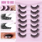 Cat Eye 3D Mink False Eyelashes - 7 Pairs