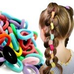 Vrose Small Brown Hair Ties for Kids