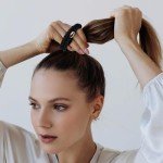 24 Black Braided Ponytail Holders - Hair Ties