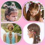 Vrose Small Brown Hair Ties for Kids