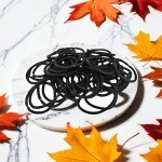 50 Black Hair Ties for All Hair Types