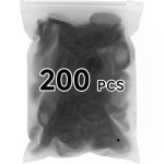 200 Thick Seamless Hair Ties - Ouchless Ponytail Holders