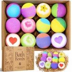 Colorful Bath Bombs Set - 12 Pack Under $10