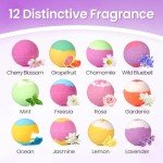 Colorful Bath Bombs Set - 12 Pack Under $10