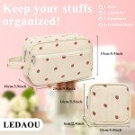 Cute Corduroy Makeup Bags - 2 Pack Set