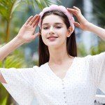 Trendy Spa Headband and Wristband Set for Women