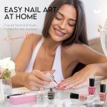 Nude Pink Glitter Nail Polish Set - Under $10