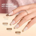Nude Pink Glitter Nail Polish Set - Under $10