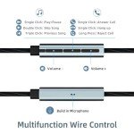 USB C Headphones for Samsung Galaxy S24 S23 FE S22 S21 S20 A53 A54 Wired Earbuds in-Ear Type C Earphone with Microphone Volume Control Bass Stereo Noise Canceling for iPhone 15 16Pro Max Pixel 6 7 8 5