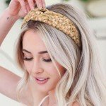 4 Pack Flower Print Knotted Headbands for Women