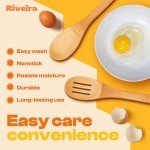 Bamboo Wooden Cooking Spoons Set - 3 Pieces