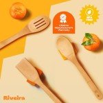 Bamboo Wooden Cooking Spoons Set - 3 Pieces