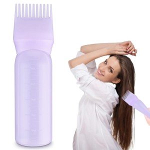 Hair Oil Applicator Bottle with Comb - 6 OZ