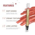 Glitter Eyeshadow Stick with Blending Brush - #3