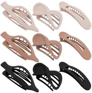 9-Piece Flat Hair Clips Set for All Hair Types