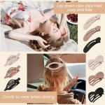 9-Piece Flat Hair Clips Set for All Hair Types