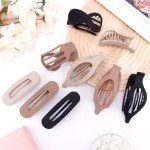 9-Piece Flat Hair Clips Set for All Hair Types