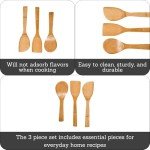 Bamboo 3-Piece Cooking Spoon Set by IMUSA