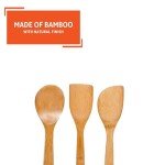 Bamboo 3-Piece Cooking Spoon Set by IMUSA