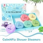 CalmNFiz 6 Pack Shower Steamers - Gift Set
