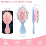 Mini Wet Hair Brush Set - 3 Pieces