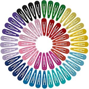 60 Pcs Non-Slip Hair Clips in 15 Colors