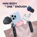 TCNOLL Mini Portable Charger Power Battery Charger 15W 4800mAh Small Portable External Power Bank Fast Charging Cordless Battery Charger for iPhone 14 13 12 Plus Pro Max AirPods Max-Pink