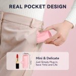 TCNOLL Mini Portable Charger Power Battery Charger 15W 4800mAh Small Portable External Power Bank Fast Charging Cordless Battery Charger for iPhone 14 13 12 Plus Pro Max AirPods Max-Pink