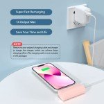 ATGIH Portable Charger for iPhone,3500mAh Ultra-Compact Small Power Bank Compatible with iPhone 6/7/8/SE/11/XR/12/12 Pro Max/13/13 Pro Max/14/14 Pro Max/14 Plus Series（Pink）