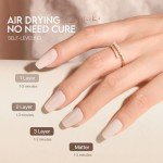 Morovan Brown Nail Polish Set for Fall & Winter