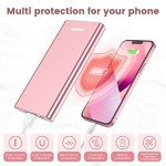 STARNERGY Portable Charger Fast Charging Power Bank, 12000mAh USB-C PD 20W Quick Charge Battery Pack Compatible with iPhone 16 15 14 13 12 11 X Pro Max iPad Samsung Galaxy Android Cell Phone Pink