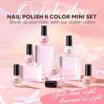 Mini Nail Polish Set - 6 Neutral Colors