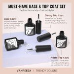 24 Pcs Gel Nail Polish Set - 21 Colors