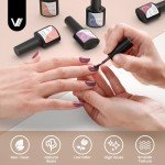 24 Pcs Gel Nail Polish Set - 21 Colors