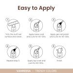 24 Pcs Gel Nail Polish Set - 21 Colors