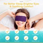 12 Pack Lavender Eye Steam Masks for Relaxation