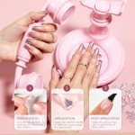 8-Color Pink Nude Glitter Nail Polish Set