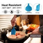 5-Pack Silicone Rubber Spatula Set for Cooking