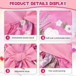 Kids Satin Bonnet and Eye Mask Set - Rose