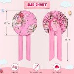 Kids Satin Bonnet and Eye Mask Set - Rose