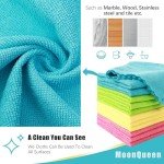12 Pack Microfiber Cleaning Cloths - Bright Colors