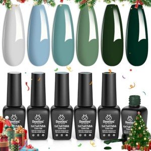 Spring Green Gel Nail Polish Set - 6 Colors