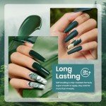 Spring Green Gel Nail Polish Set - 6 Colors