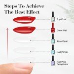 Dark Red Gel Nail Polish – Burgundy Gloss Finish