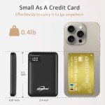 JONKUU Small Portable Phone Charger 10000mAh Quick Charge 5V/2.4 A Heated Vest/Jacket Battery Packs Dual USB LCD Display Power Bank for iPhone Android iPad Nintendo Switch and Tablets