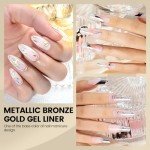 Metallic Gel Nail Liner Set - 2pcs