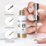 Metallic Gel Nail Liner Set - 2pcs
