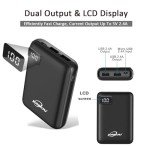 JONKUU Small Portable Phone Charger 10000mAh Quick Charge 5V/2.4 A Heated Vest/Jacket Battery Packs Dual USB LCD Display Power Bank for iPhone Android iPad Nintendo Switch and Tablets